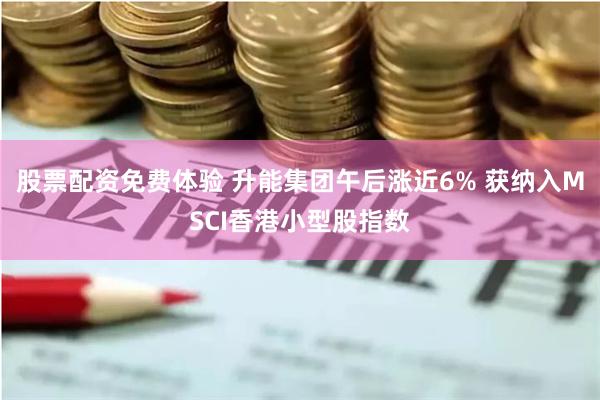 股票配资免费体验 升能集团午后涨近6% 获纳入MSCI香港小型股指数