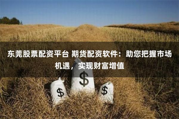 东莞股票配资平台 期货配资软件：助您把握市场机遇，实现财富增值