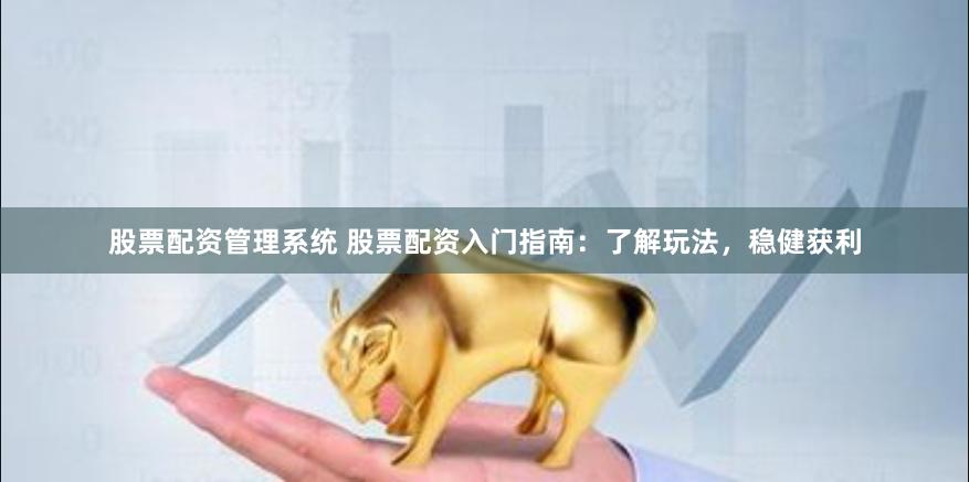 股票配资管理系统 股票配资入门指南：了解玩法，稳健获利